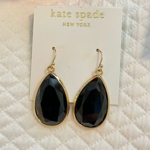 Kate Spade Black Drop Earrings